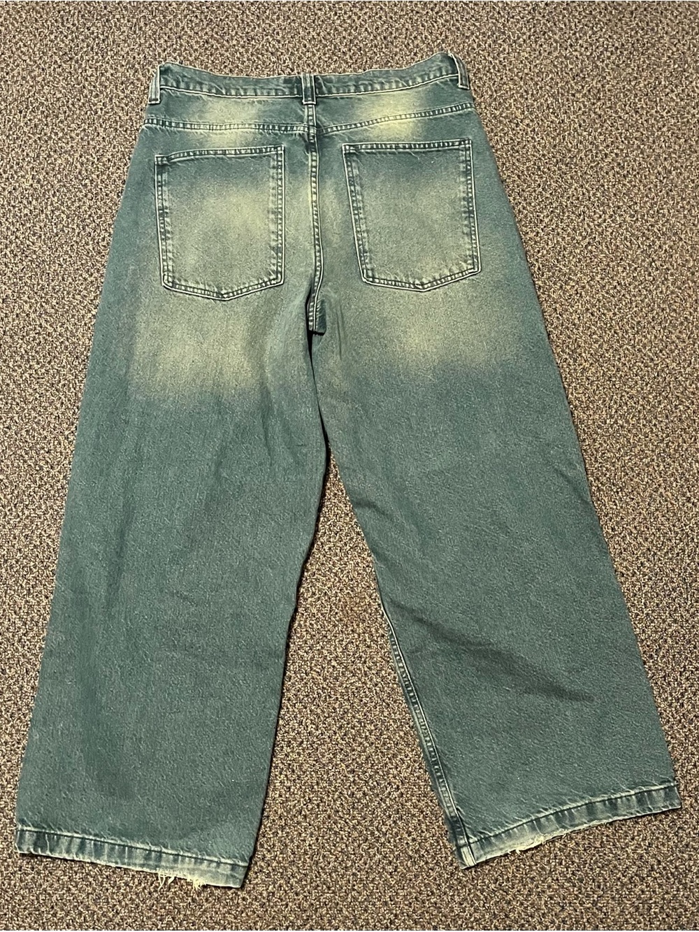 Jaded London Washed Blue Super Wide Leg Relaxed Jeans - Picture 4 of 5